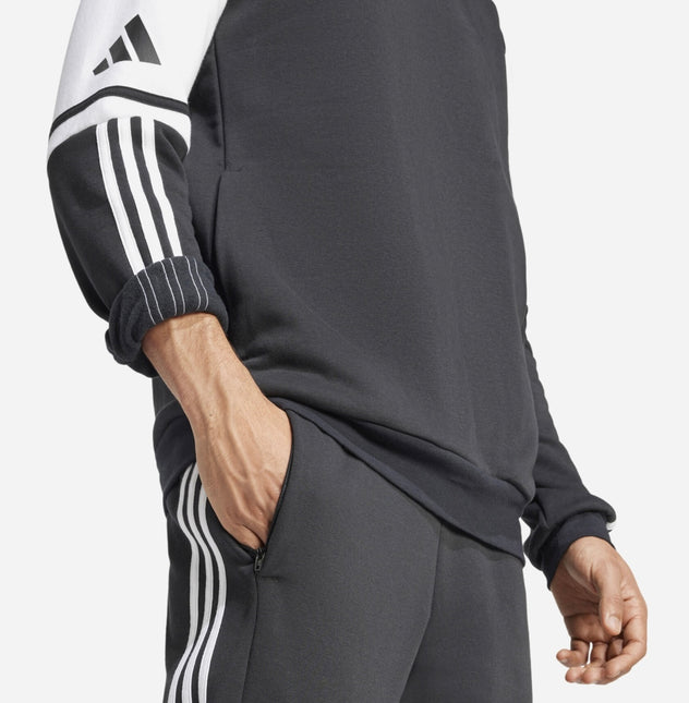 Tuta Adidas felpata con cappuccio uomo Nera