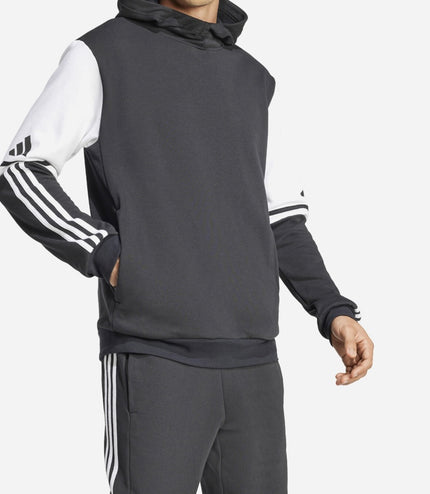 Tuta Adidas felpata con cappuccio uomo Nera