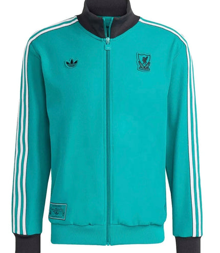 Tuta Adidas Original acetata Liverpool Verde/Bianca
