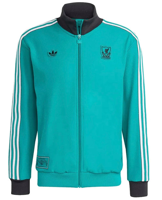 Tuta Adidas Original acetata Liverpool Verde/Bianca