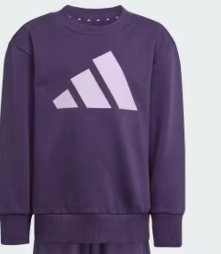Tuta Adidas Performance bimba felpata Viola/Lilla
