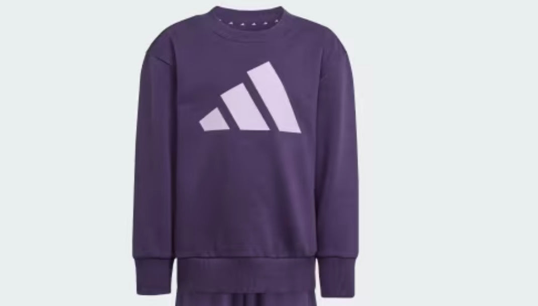 Tuta Adidas Performance bimba felpata Viola/Lilla