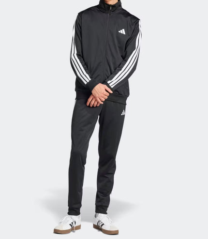 Tuta sportiva adidas basic 3 strisce Nera/Bianca