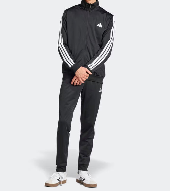 Tuta sportiva adidas basic 3 strisce Nera/Bianca