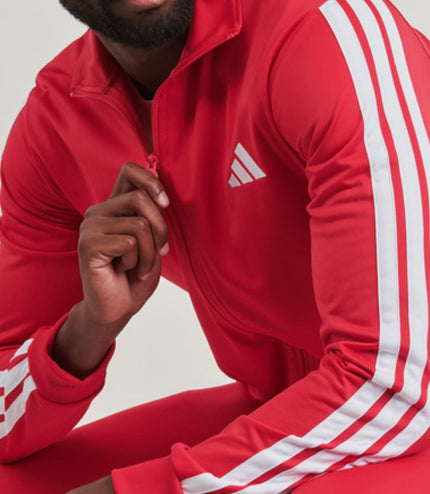 Tuta sportiva adidas basic 3 strisce Rossa/Bianca