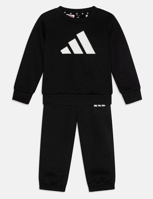 Tuta Adidas felpata girocollo Nera/Bianca