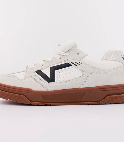 Sneakers vans upland Bianca/Marrone di camoscio