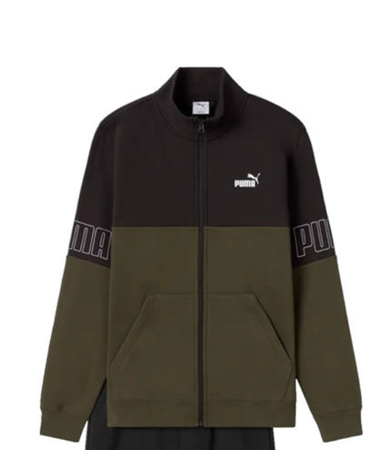 Tuta Puma felpata Verde/Nera