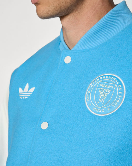 Giacca college Adidas Original Inter Miami Celeste/Rosa
