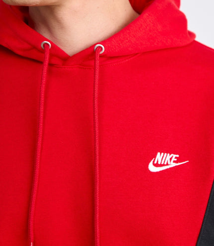 Tuta Nike uomo felpata con cappuccio Rossa/Grigia
