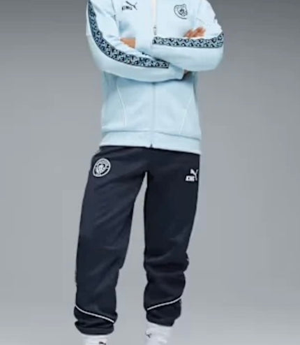 Tuta Puma king uomo Manchester City Celeste/Blù