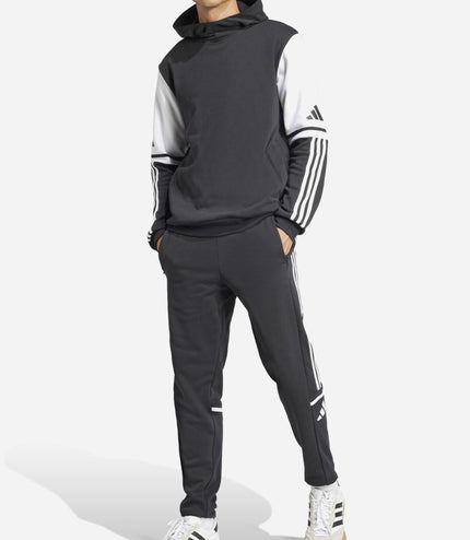 Tuta Adidas felpata con cappuccio uomo Nera