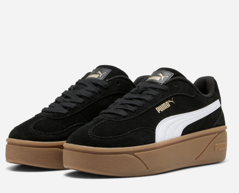 Sneakers Puma Club II donna in camoscio Nera