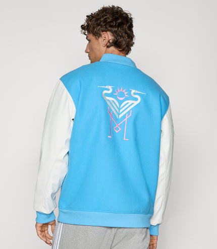 Giacca college Adidas Original Inter Miami Celeste/Rosa